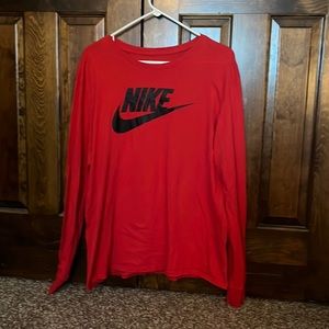 Red Nike long sleeve